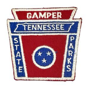 Vintage Patch Tennessee State Parks Camper Souvenir Twill Gauze Patch 1970's
